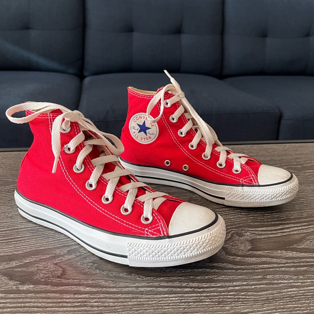 Converse Chuck Taylor All Star Classic Red High Top Shoe